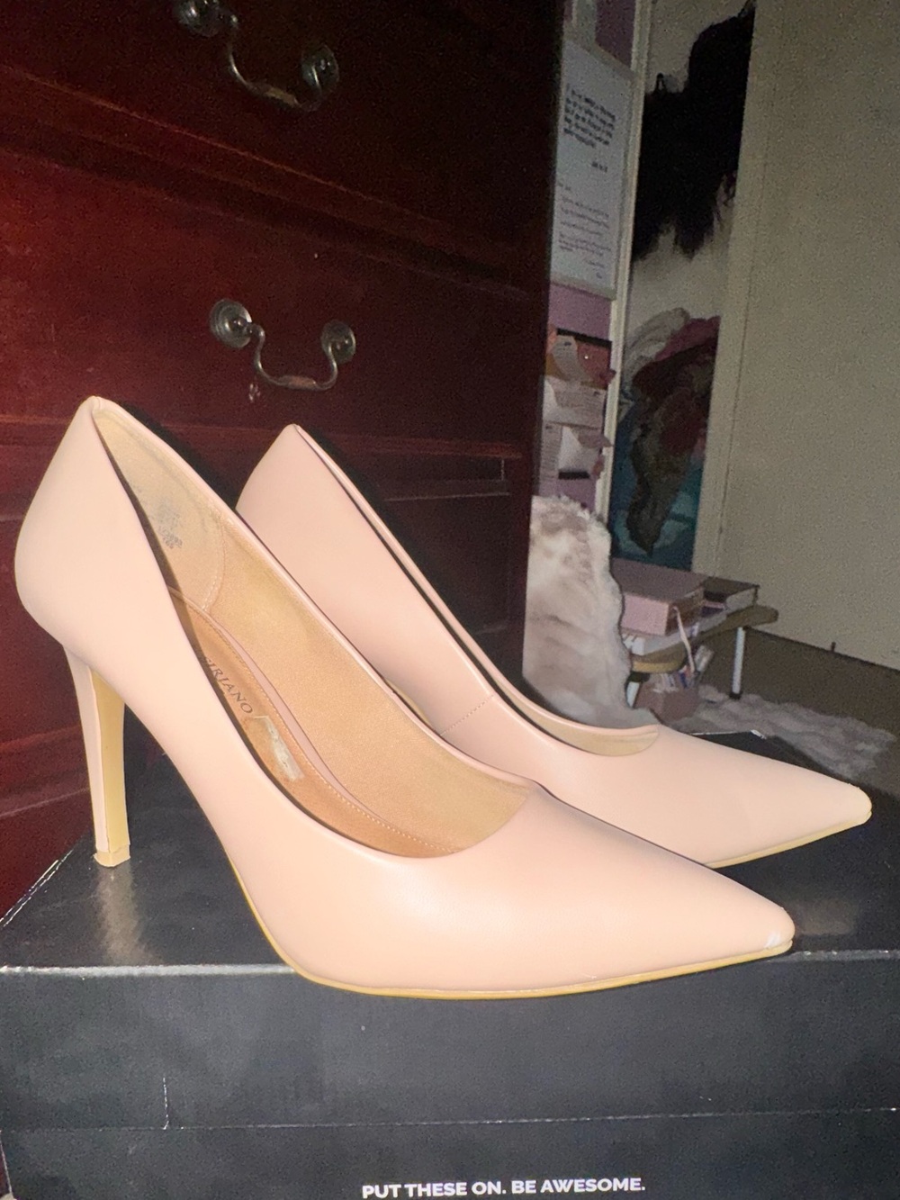 Christian Siriano for Payless Nude Pointed-Toe Pumps | Size 10